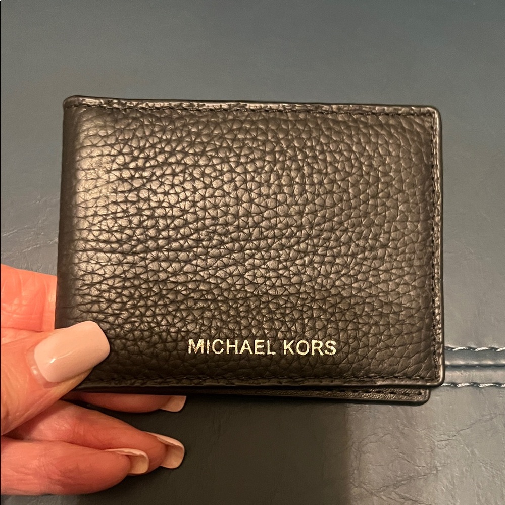 MICHAEL KORS MENS SMALL ID & CARD CASE COLOR BLK